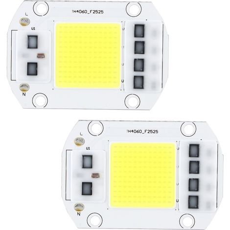 Chip LED COB da 100 W, 2 pezzi, LED ad alta potenza per la sostituzione di proiettori, luce bianca fredda. (1/5)