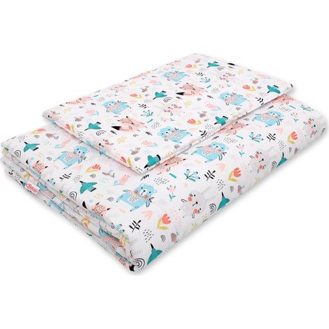 Juego de cama infantil con relleno 135x100 cm - ositos azules (1/2)