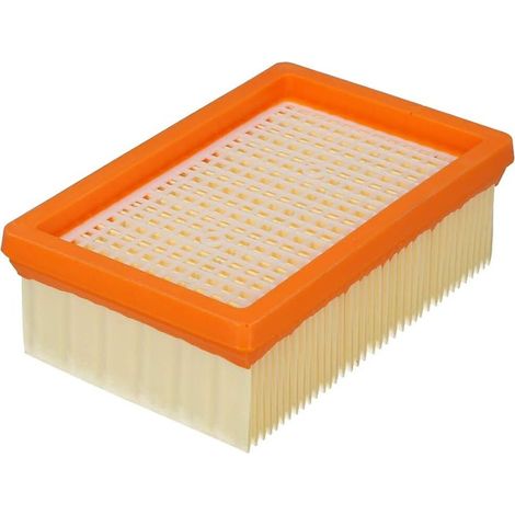 Filtro plisado plano compatible con Kärcher 2.863-005.0 para WD 4/5/6 - KWD 4/5/6 - KNT 4 - MV 4/5/6 (1/4)