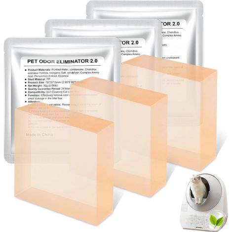 3 Packs N50 Air Freshener Self Cleaning Litter Tray for Max 2/Max, High Security, Non-Irritating, Cat Urine Odor Eliminator (1/5)
