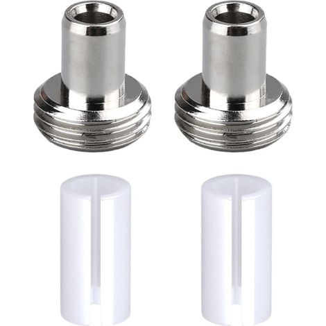 4 piezas de repuesto de localizador visual de fallos de fibra, 2 fundas de tubo de cerámica con 2 conectores de metal localizador visual de fallos de fibra (1/2)