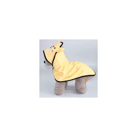 Serviette microfibre pour chien et chat, séchage rapide, avec capuche, taille M, 45x45 cm – (1/5)