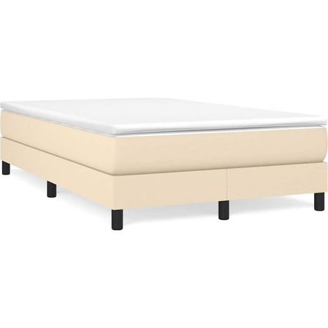 Maison Exclusive - Boxspringbettgestell Creme 120x200 cm Stoff (1/5)