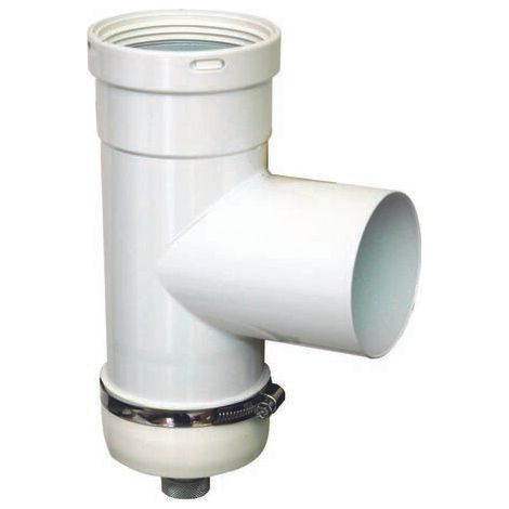 t-connector 90° mmf - aluminium l 210 mm tee 90 degree d.80 mfm w/drainage plug