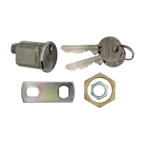 Serrure de boîte aux lettres avec axe sur serrure – Cylindre universel Agréé PTT – Livré avec 2 clés – Ouverture totale – Grappin Annat