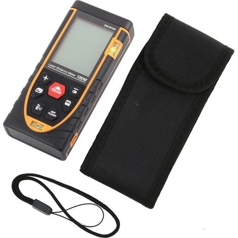 SNDWAY télémètre Laser numérique portable, outil de mesure de longueur/Volume auto-calibrage 100m