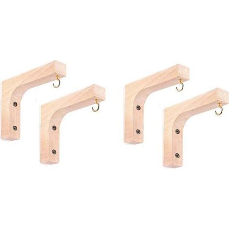 Set of 4 hooks for hanging plants, indoor plant hangers, hooks for indoor flower baskets, lanterns, planters (1/4)