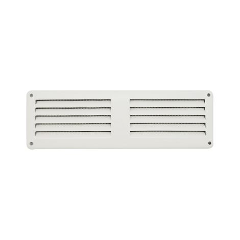 Griglia da sovrapporre in metallo con rete l. 200 x h. 60 mm allluminio argento