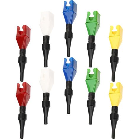 Entonnoir Carré à Tuyau Extensible en Plastique 10 Pièces Couleur Aléatoire (1/4)