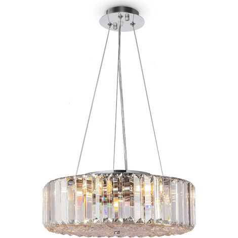 Maytoni Recinto Lampada da soffitto moderna Recinto 6 luci cromata in cristallo (1/5)