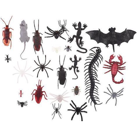 194 künstliche Insektenaccessoires für Halloween-Dekorationen (1/3)