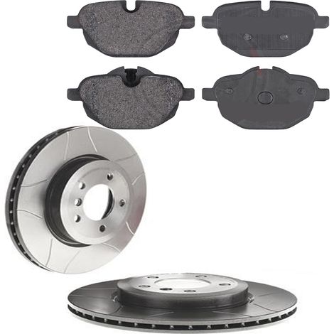 KIT FRENI POSTERIORI compatibile con BMW 5 (G31) - DISCHI + PASTIGLIE OEM: 37731, 37787 / 39982 / 18615 , 18616 , 18826 , 18827 /SOSTITUZIONE DIRETTA/BASSA POLVERE/SILENZIOSO (1/5)