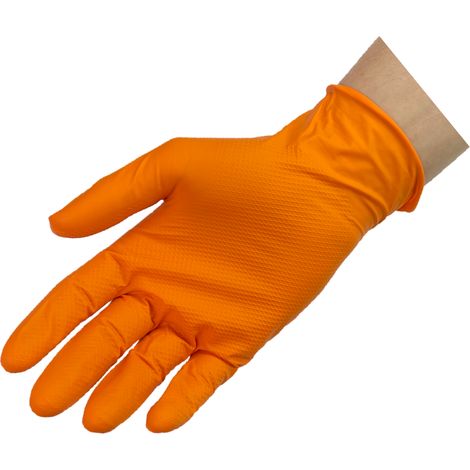 Puderfreie Nitrilhandschuhe, robust, 50 Stück, Größe M
