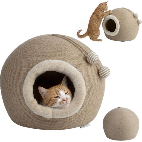 Tonneau à Chat avec Griffoir en Sisal (1/5)