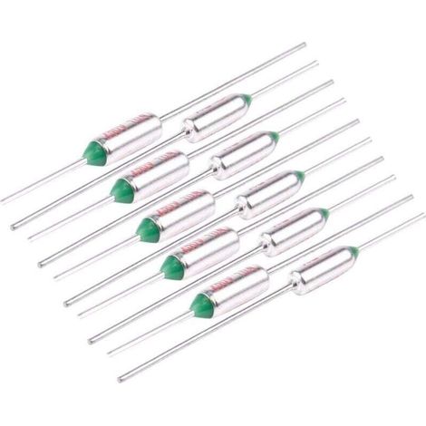 10 Pièces Fusible Thermique 250V 10A TF 120 Degrés Celsius Coupure de Température (1/4)