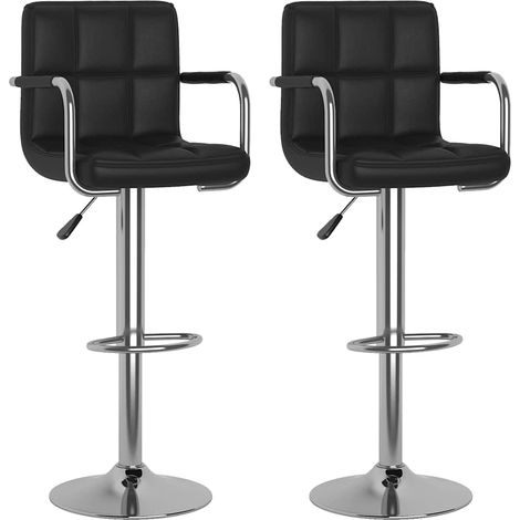 Maison Exclusive - Sgabelli da Bar 2 pz Neri in Similpelle (1/5)