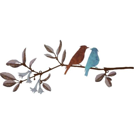 30 cm Art mural métal coloré style ferme rustique, décoration murale élégante salon (1/5)