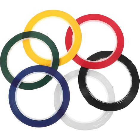 6 Cinta de Enmascarar Aislante Alta Temperatura Colores (1/5)
