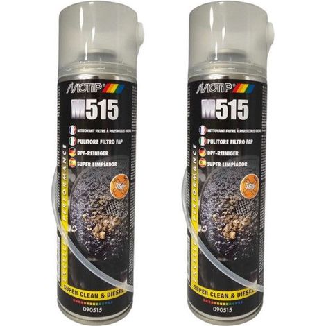 Lot de 2 bombes aérosol nettoyant FAP diesel 400ml - Motip