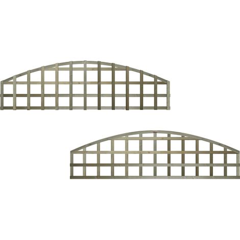 Premier 6ft x 1ft Arch Top Standard Square Garden Trellis Panel (1/5)