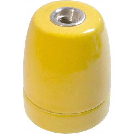 Douille E27 Jaune - Suspension câble textile