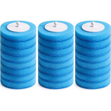 Recharges Jetables pour Brosse WC, 24 Têtes de Remplacement Parfum Océan Bleu (1/5)