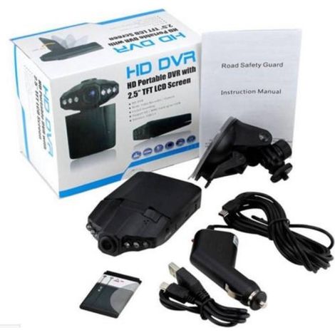 Trade Shop - MINI DVR TELECAMERA VIDEOREGISTRATORE AUTO HD MONITOR LCD 2,5" VIDEO 6 LED -
