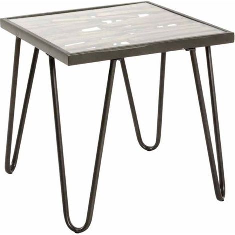 Table d'Appoint Déco "Nepal" 50cm Naturel (1/2)