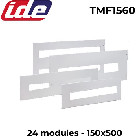 Plastron modulaire fixe + rail DIN pour armoire Argenta plus - nbre de modules / dimensions - 24 modules - 150x500
