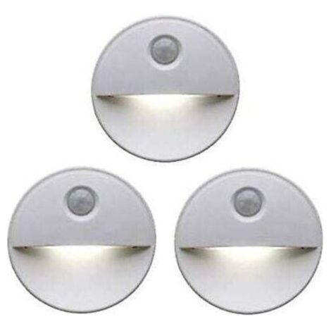 Veilleuse LED dtecteur de mouvement Teinte induisant le sommeil grce aux ampoules LED Fonctionnement sans fil Parfait pour les armoires de salle de bain, les escaliers et plus