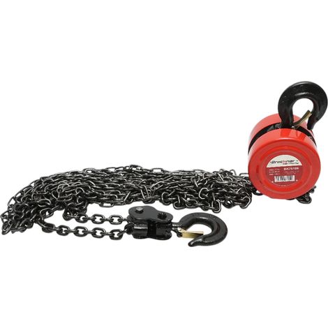 Paranco manuale con catena da 3 m, portata massima 2000 kg, gancio di sicurezza Breckner Germany (1/5)