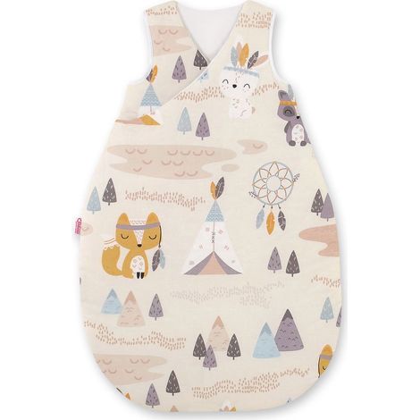 Saco de dormir de algodón para niños, talla M, de 3 a 12 meses, TOG 2.5, aislante para todo el año - little Indians (1/3)