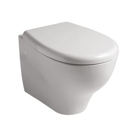 GALASSIA - EDEN VASO WC SOSPESO IN CERAMICA BIANCO 36X53 CM. CON SCARICO A PARETE 7215 (1/3)
