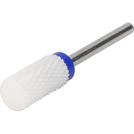 Schleifkopf, zylindrisch, flache Spitze, Keramik, elektrische Schleifmaschine, Zubehör, mittelkörnig, M, blaue Box (1/5)