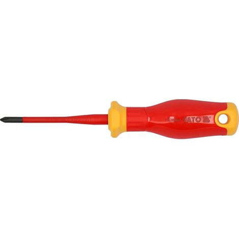 Isolierter Schraubendreher Yato ph1x80mm extra slim 1000 V ergonomisch