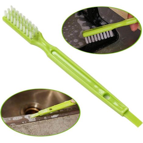 Ensemble de 3 brosses de nettoyage pour joints de carrelage, baignoire et lavabo (1/5)