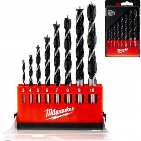 Milwaukee 4002395371259 4932352466 - Punte per legno, 8 pezzi