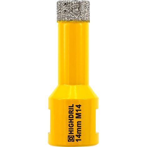 Foret Diamanté - 14MM M14 Scie Cloche Diamantée pour Porcelaine Carrelage Céramique Marbre Granit Quartz Pierre Maçonnerie Trépan Diamant Foret (1/5)
