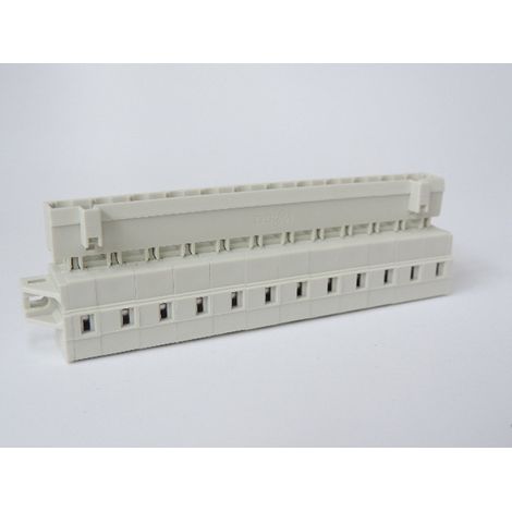 Connecteur mâle 12 pôles (à l'unité) avec cage clamp et brides de fixation Wago