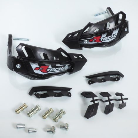 Protège main intégraux Racetech FLX noir spécial pour Quad (1/4)