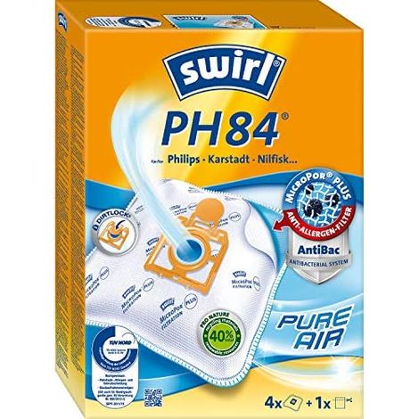 Swirl PH 84 - Accesorio para aspiradora (Naranja, Color blanco, Philips, Nilfisk, Karstadt, 4 pieza(s), 1 pieza(s)) (1/5)