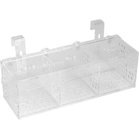 Isolierbox für Aquarien, Trennwand für Zuchtfische, Inkubator mit Saugnapf, Halterung für die Aufzucht und Pflege von Jungfischen