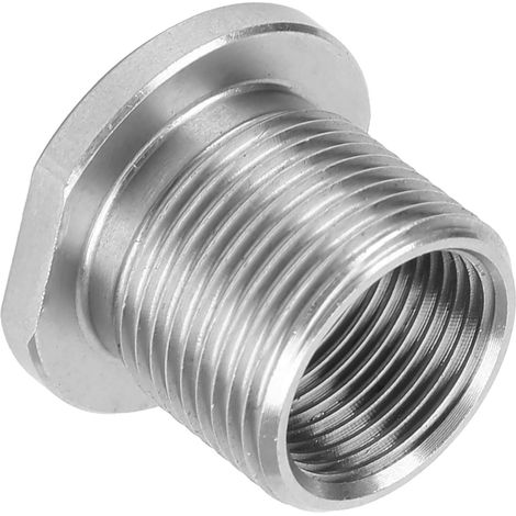 Adaptateur de filtre à carburant, raccord fileté en acier inoxydable 1/2-28 vers 5/8-24, raccord universel (1/5)