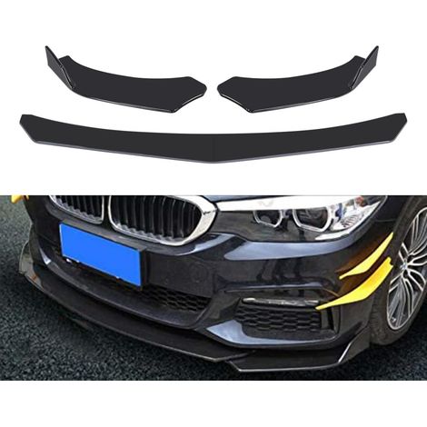 Kit de 4 pièces pour pare-chocs avant de voiture avec spoiler, splitter, canard, lèvre de splitter universelle (1/2)