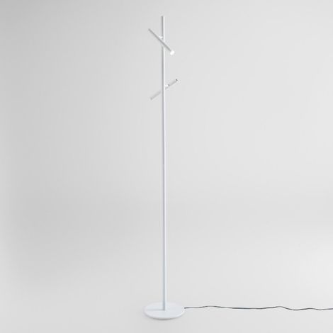 Piantana moderna gea luce gpib40 led orientabile dimmerabile alluminio