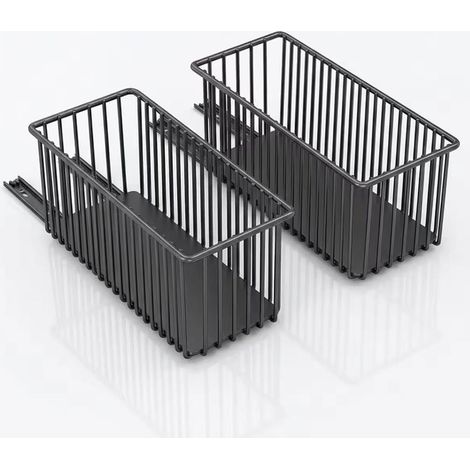 Lot de 2 tiroirs cuisine extensibles - Tiroirs télescopiques pour armoire et sous-plan Système rangement (1/5)