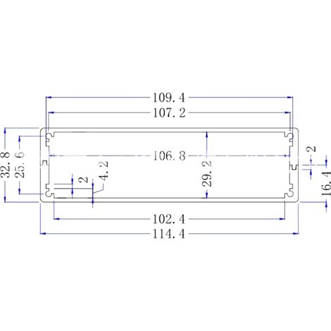 Geteiltes Aluminiumgehäuse 33114150 mm für Leiterplatten, Wärmeableitung, Abschirmung aus Aluminiumlegierung (1/5)