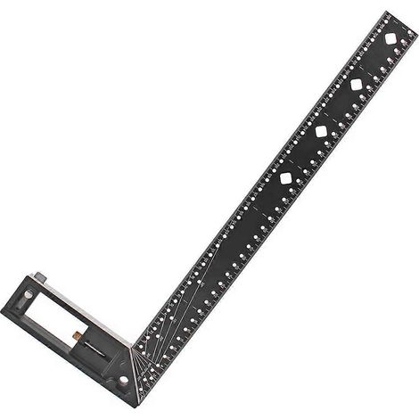 Règle d'angle de précision 40 cm, règle d'angle de perçage 45/90 degrés, outil de traçage industriel (1/4)