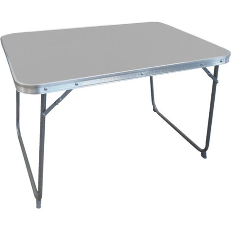 MESA PLEGABLE ACERO 80X60X50 CM GRIS