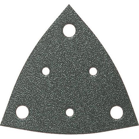 FEIN 50 fogli de carta abrasiva grana 40, Lunghezza de bordo 80 mm, Unità/confezione. 50 pezzi, Universale, Utilizzabile praticamente su tutti i materiali. Perforata, bloccaggio rapido tramite cinghia